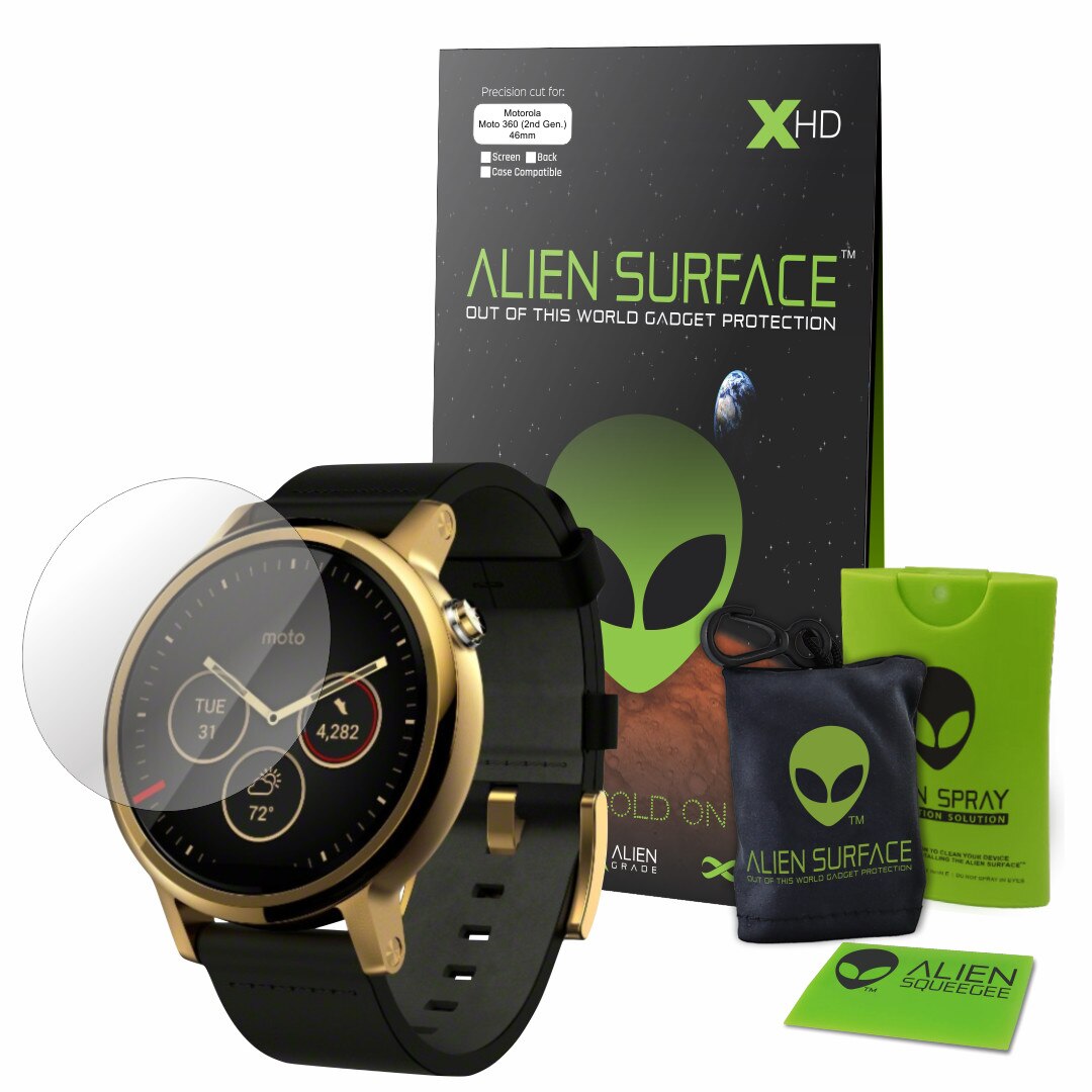 Folie Alien Surface HD, Motorola Moto 360 42 mm (2nd Gen), protectie ecran 1+2 Rezerve