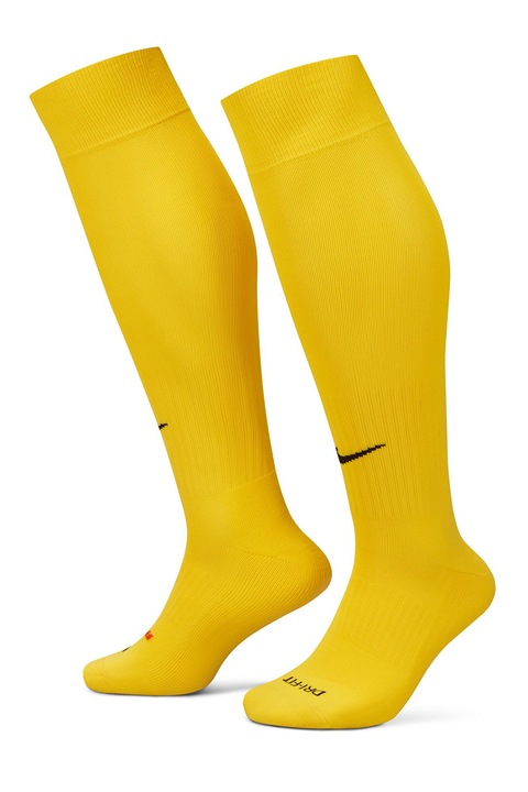 Nike, Sosete unisex lungi pana peste genunchi cu amortizare pentru fotbal Classic II, Galben sofran