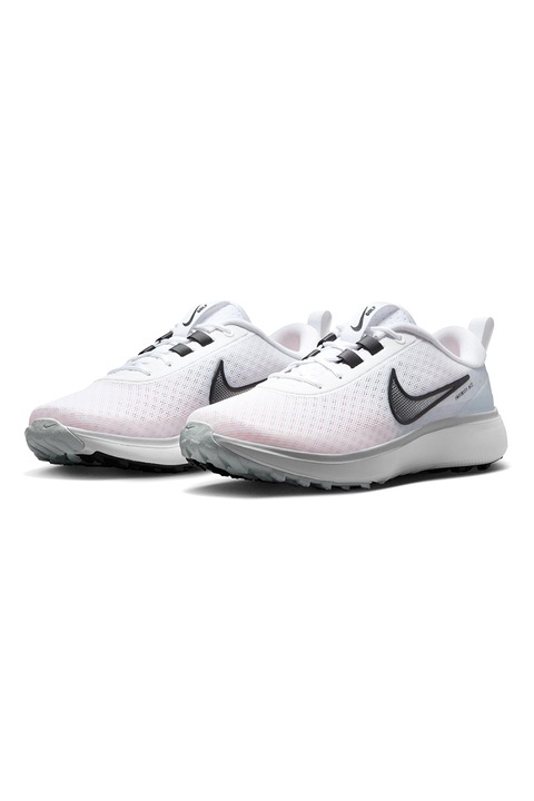 Nike, Pantofi pentru golf Infinity Ace, Alb, Negru, 5