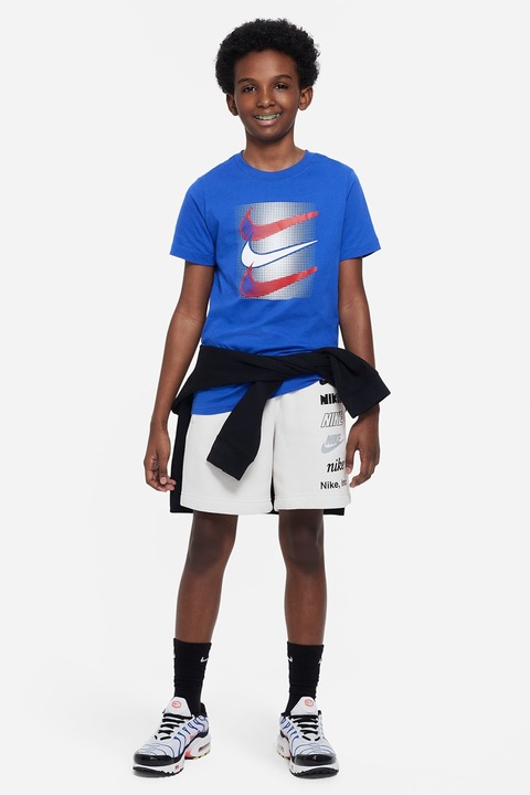 Nike, Памучна тениска с лого, Кралско Синьо