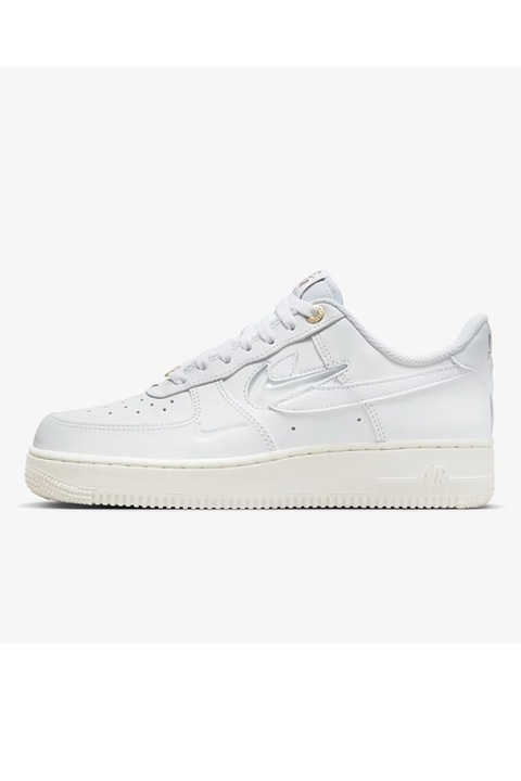 Nike, Pantofi sport de piele Air Force 1 07 Prm, Alb