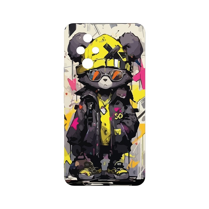 Husa pentru Honor 200 Pro, BestCase® Slim SIlicon 0.8MM, Teddy Bear Pastel colors, Protectie Camera, Antisoc, Rezistenta la uzura, c-B 1465