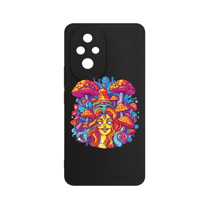 Husa pentru Honor 200 5G, BestCase® Slim SIlicon 0.8MM, Dream Colors Mushrooms, Protectie Camera, Antisoc, Rezistenta la uzura, c-B 1510