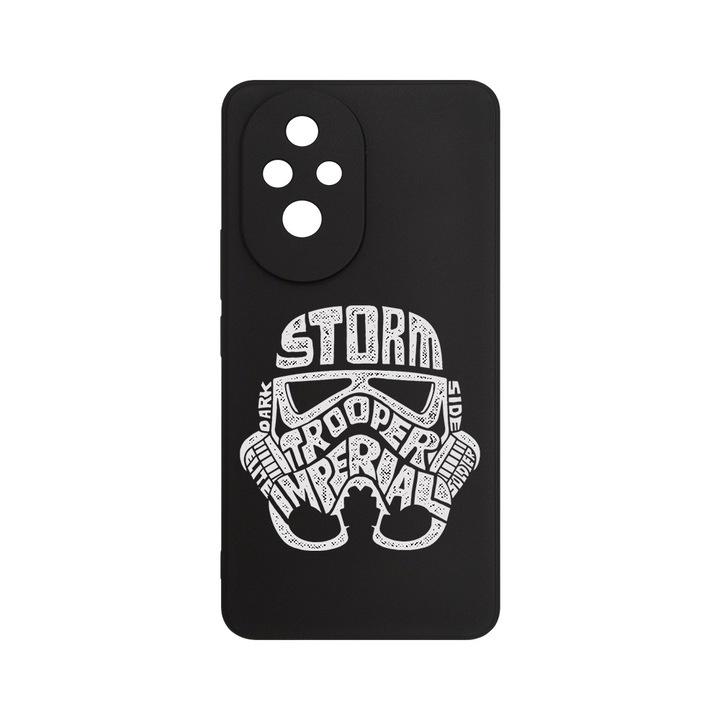 Husa pentru Honor 200 Pro, BestCase® Slim SIlicon 0.8MM, Calligraphy Storm Trooper, Protectie Camera, Antisoc, Rezistenta la uzura, c-B 1530