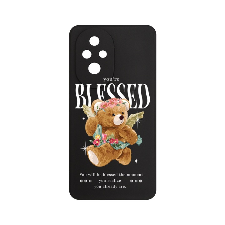 Husa pentru Honor 200 5G, BestCase® Slim SIlicon 0.8MM, Teddy Bear Blessed, Protectie Camera, Antisoc, Rezistenta la uzura, c-B 1561