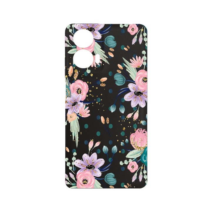 Husa pentru Motorola Moto G24 / Moto G24 Power, BestCase® Slim SIlicon 0.8MM, Flowers Collection, Protectie Camera, Antisoc, Rezistenta la uzura, c-B 495