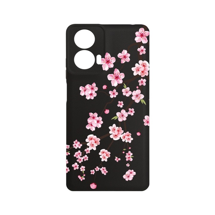 Husa pentru Motorola Moto G24 / Moto G24 Power, BestCase® Slim SIlicon 0.8MM, Japan Cherry tree, Protectie Camera, Antisoc, Rezistenta la uzura, c-B 1475