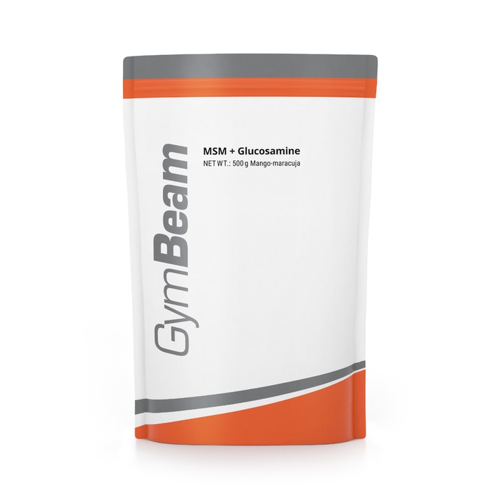 MSM + Glucozamina, GymBeam, 500 g, mango-maracuja
