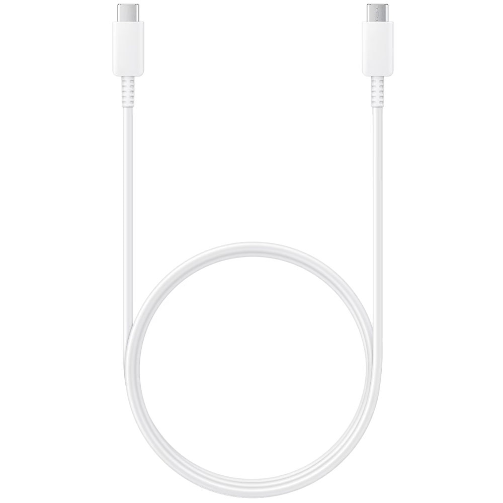 Incarcator retea, pentru Samsung, Fast Charge 25W, Cablu USB Tip C la Tip C, Alb