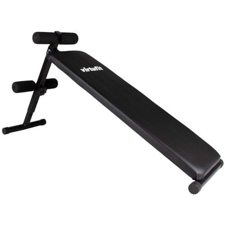 Пейка за упражнения за корем VirtuFit, Регулируема, Размери 131 x 33 x 70 cm, Тегло на продукта 6,8 kg, Стомана