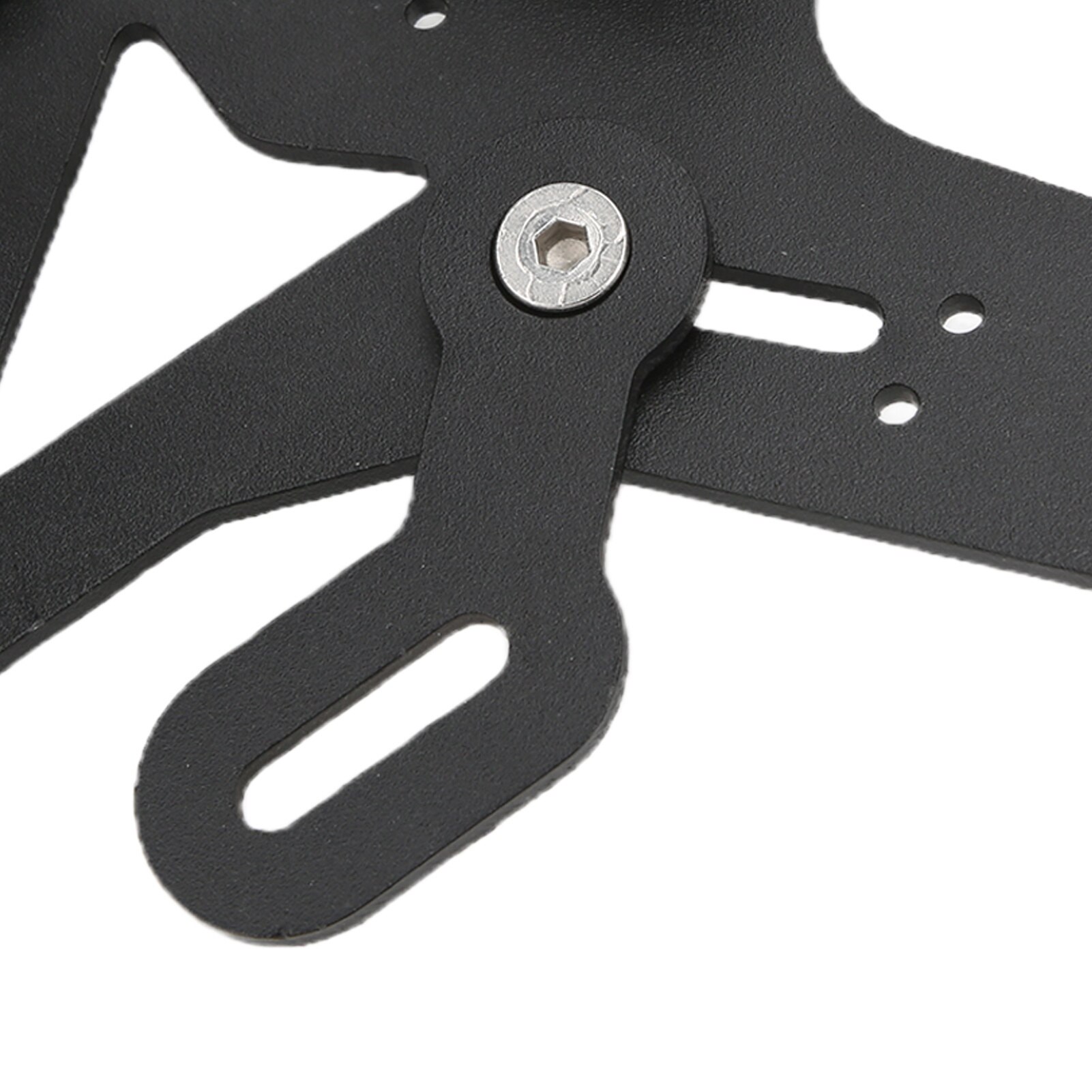 Suport numar motocicleta, Mmgoqqt, carbon, negru, cu LED, pentru