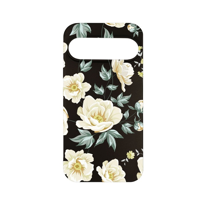 Husa pentru Google Pixel 9, BestCase® Slim SIlicon 0.8MM, Flowers, Protectie Camera, Antisoc, Rezistenta la uzura, c-B 126