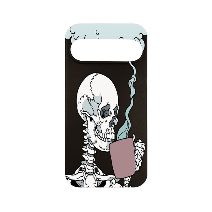 Husa pentru Google Pixel 9, BestCase® Slim SIlicon 0.8MM, Skull, Protectie Camera, Antisoc, Rezistenta la uzura, c-B 252