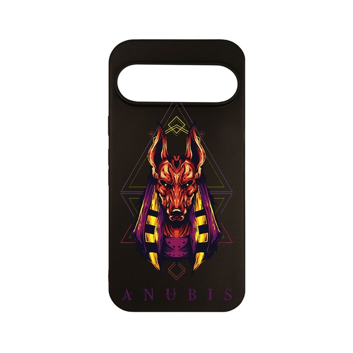 Husa pentru Google Pixel 9 Pro, BestCase® Slim SIlicon 0.8MM, Mythology Anubis, Protectie Camera, Antisoc, Rezistenta la uzura, c-B 286
