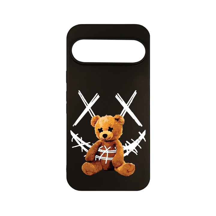 Husa pentru Google Pixel 9, BestCase® Slim SIlicon 0.8MM, Teddy Bear Smile, Protectie Camera, Antisoc, Rezistenta la uzura, c-B 982