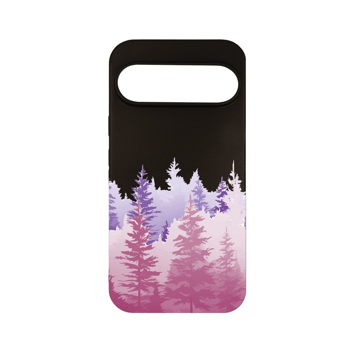 Husa pentru Google Pixel 9 Pro, BestCase® Slim SIlicon 0.8MM, Morning Lights In Forest, Protectie Camera, Antisoc, Rezistenta la uzura, c-B 1482