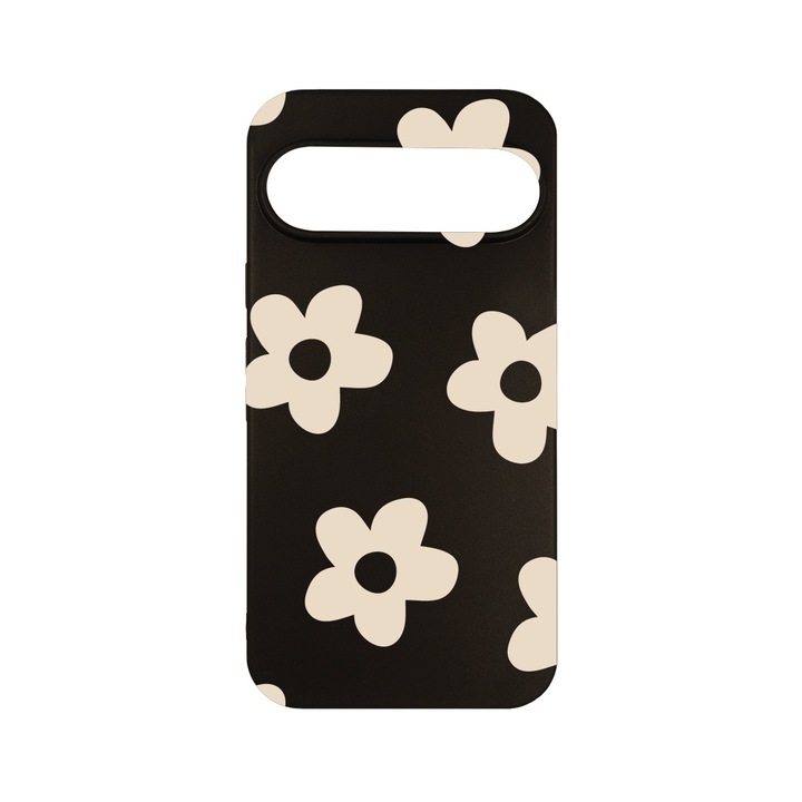 Husa pentru Google Pixel 9 Pro, BestCase® Slim SIlicon 0.8MM, Retro Daisy, Protectie Camera, Antisoc, Rezistenta la uzura, c-B 1481
