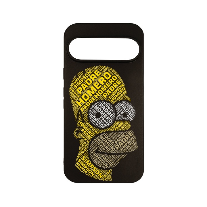 Husa pentru Google Pixel 9, BestCase® Slim SIlicon 0.8MM, Calligraphy Homer Simpson, Protectie Camera, Antisoc, Rezistenta la uzura, c-B 1536
