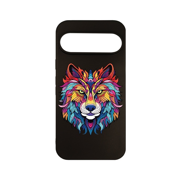 Husa pentru Google Pixel 9, BestCase® Slim SIlicon 0.8MM, Dream Colors - Wolf, Protectie Camera, Antisoc, Rezistenta la uzura, c-B 1580