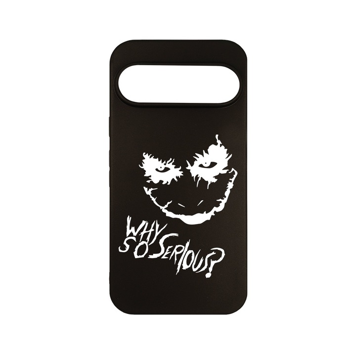 Husa pentru Google Pixel 9, BestCase® Slim SIlicon 0.8MM, Why So Seriuos?, Protectie Camera, Antisoc, Rezistenta la uzura, c-B 1644