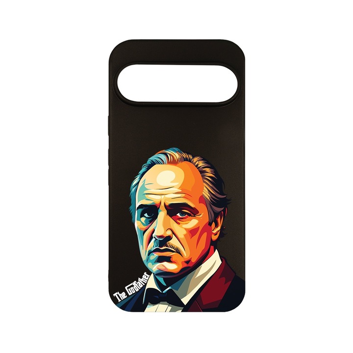 Husa pentru Google Pixel 9 Pro, BestCase® Slim SIlicon 0.8MM, The Godfather, Protectie Camera, Antisoc, Rezistenta la uzura, c-B 1690