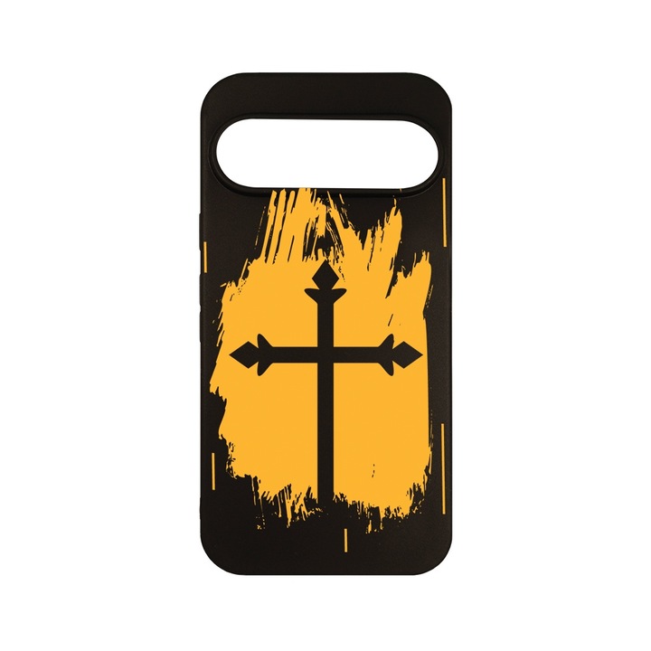 Husa pentru Google Pixel 9, BestCase® Slim SIlicon 0.8MM, Cross, Protectie Camera, Antisoc, Rezistenta la uzura, c-B 1784