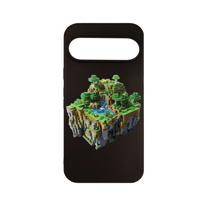 Husa pentru Google Pixel 9, BestCase® Slim SIlicon 0.8MM, Minecarft World, Protectie Camera, Antisoc, Rezistenta la uzura, c-B 1681