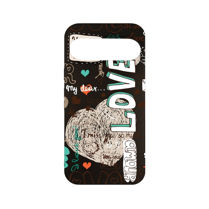 Husa pentru Google Pixel 9, BestCase® Slim SIlicon 0.8MM, Love, Protectie Camera, Antisoc, Rezistenta la uzura, c-B 25