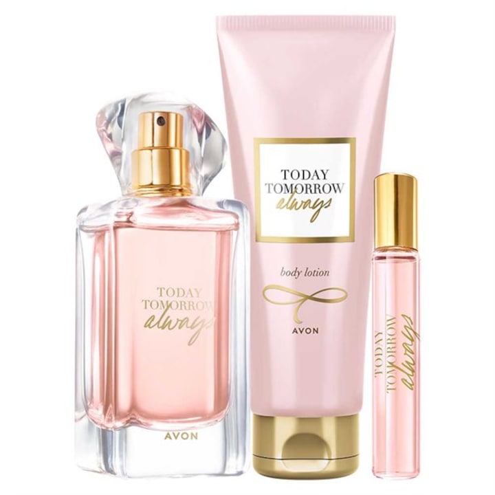 Set 3 produse TTA Always, Avon - Apa de parfum 50 ml, Lotiune de corp 125 ml si Mini-apa de parfum 10 ml, 185 ml