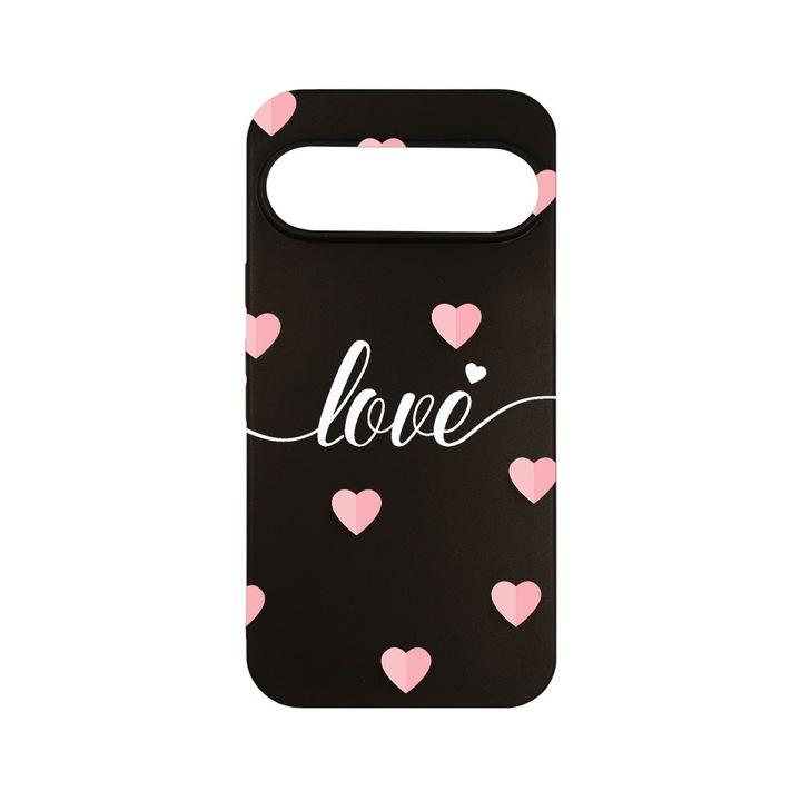 Husa pentru Google Pixel 9, BestCase® Slim SIlicon 0.8MM, Love Flying Hearts, Protectie Camera, Antisoc, Rezistenta la uzura, c-B 85