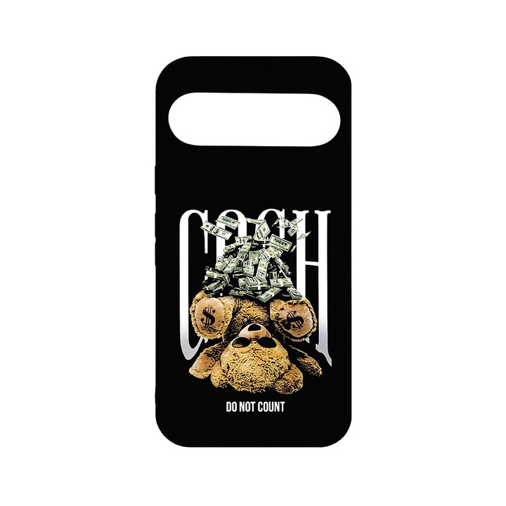 Husa pentru Google Pixel 9, BestCase® Slim SIlicon 0.8MM, Teddy Bear Money, Protectie Camera, Antisoc, Rezistenta la uzura, c-B 1460