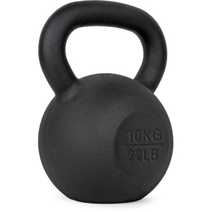 Gantera Kettlebell din fonta 10kg VirtuFit, Maner ergonomic