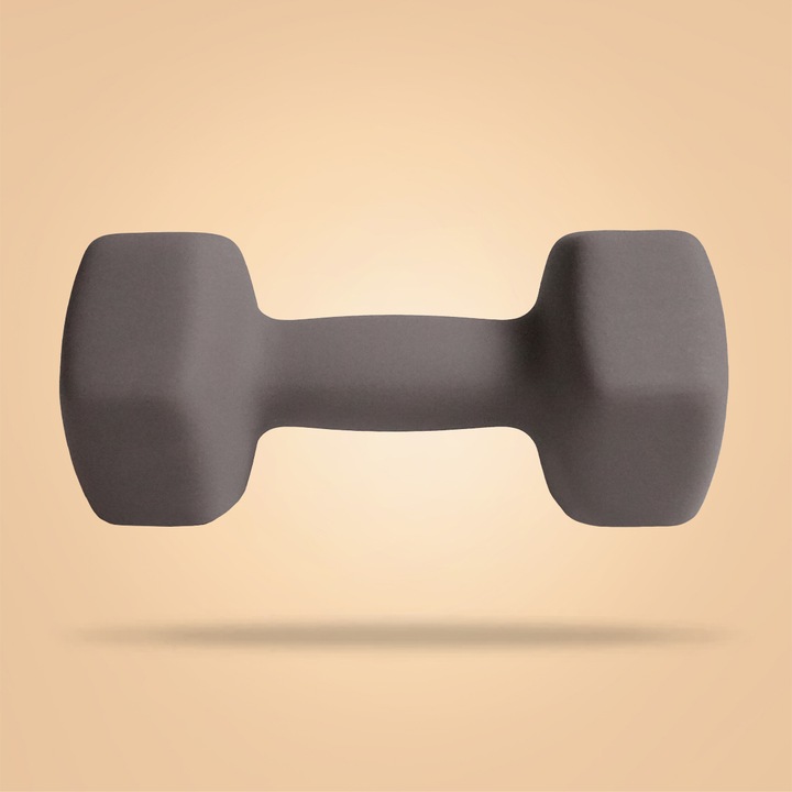 Gantera din neopren Hex, BeastPink, 8 kg