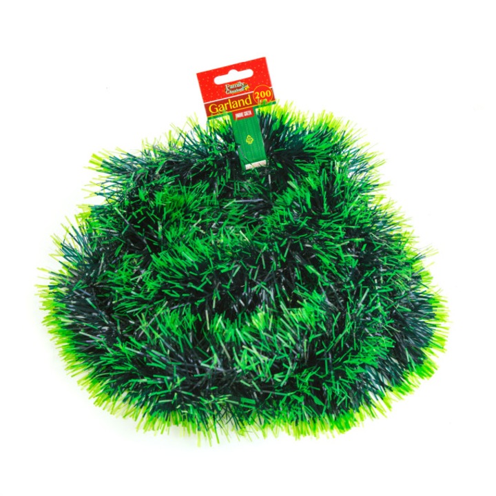 Fényő Girland Ombre Zöld - 200 x 10 cm