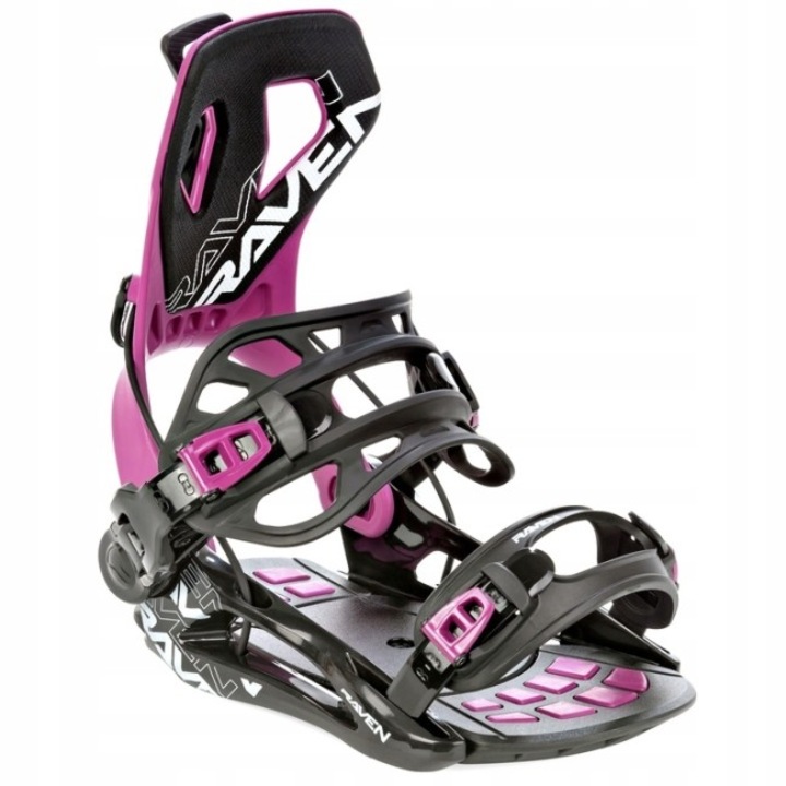 Legaturi Snowboard RAVEN Fastec FT360, Mov/Negru, M