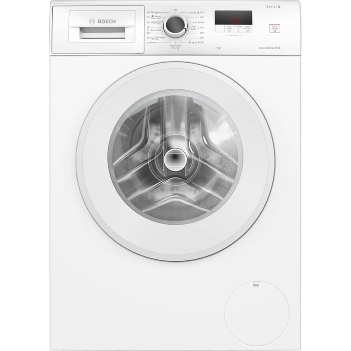 Пералня Bosch WGE02200BY, 7 кг, 1200 RPM, Функция презареждане, Бяла, Клас А