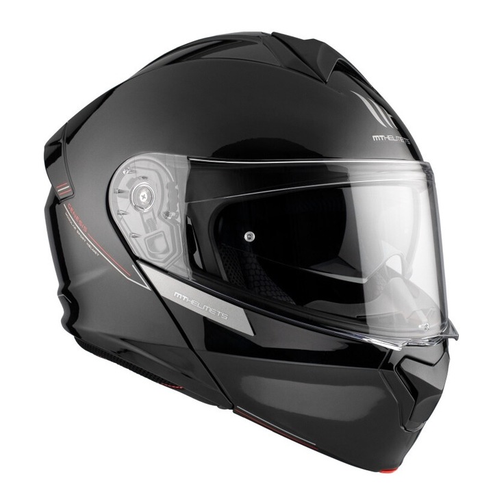 Casca moto, atv, touring modulabila/ flip-up MT Genesis negru lucios, S 55-56cm