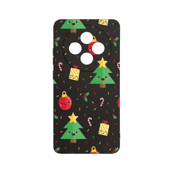 BestCase 1.2mm Szilikon telefontok, kompatibilis modell Xiaomi Redmi 14C, Xmas Tree, Kameravédelem, Mikroszálas puha belső, PB 309