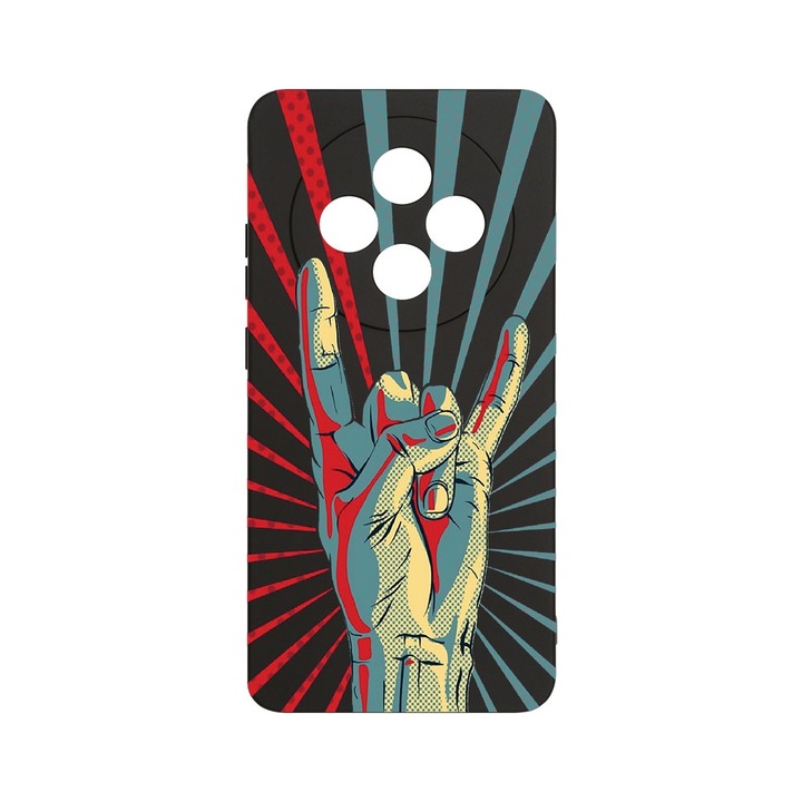 Husa Pentru OPPO Reno12 F / Reno12 FS, BestCase® Slim Premium Silicon 1.2MM, Rock Festival, Microfibra in interior, Antisoc, Protectie camera si ecran, PB 530