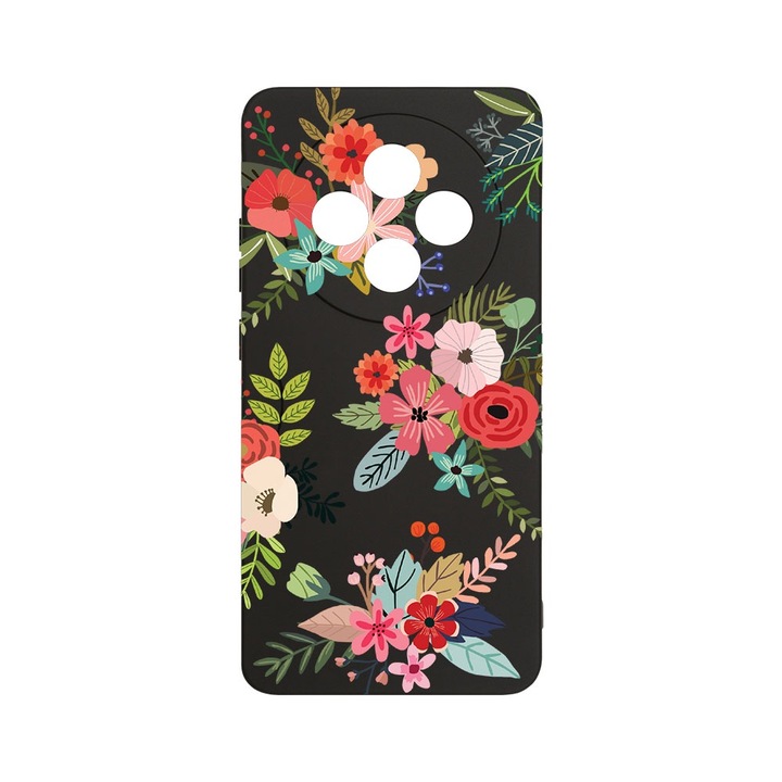 BestCase 1.2mm Szilikon telefontok, kompatibilis modell Xiaomi Redmi 14C, Flowers, Kameravédelem, Mikroszálas puha belső, PB 630