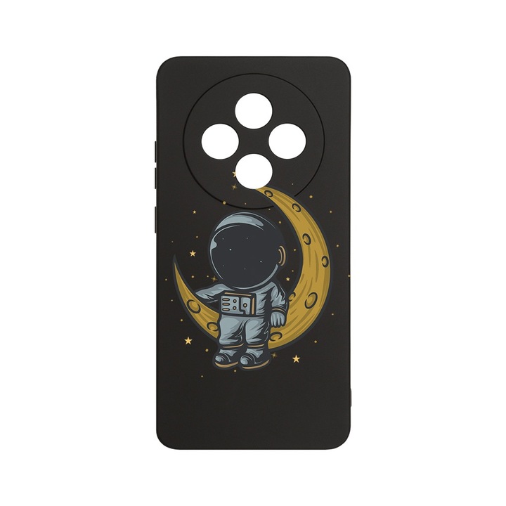 BestCase 1.2mm Szilikon telefontok, kompatibilis modell Xiaomi Redmi 14C, Astronaut on Moon, Kameravédelem, Mikroszálas puha belső, PB 997