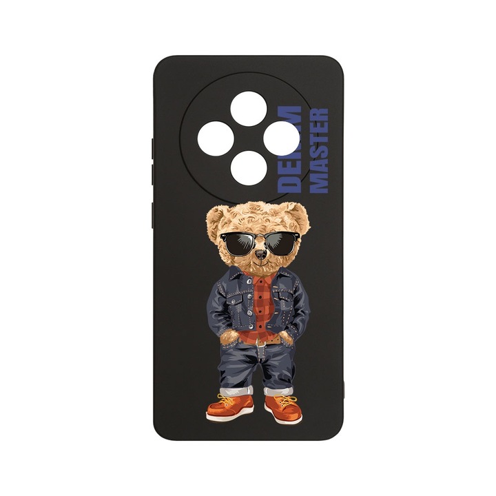 BestCase 1.2mm Szilikon telefontok, kompatibilis modell Xiaomi Redmi 14C, Denim Master - Teddy Bear, Kameravédelem, Mikroszálas puha belső, PB 927