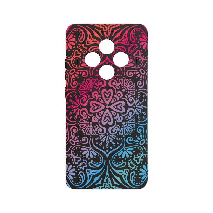 BestCase 1.2mm Szilikon telefontok, kompatibilis modell Xiaomi Redmi 14C, Mandala Color, Kameravédelem, Mikroszálas puha belső, PB 72
