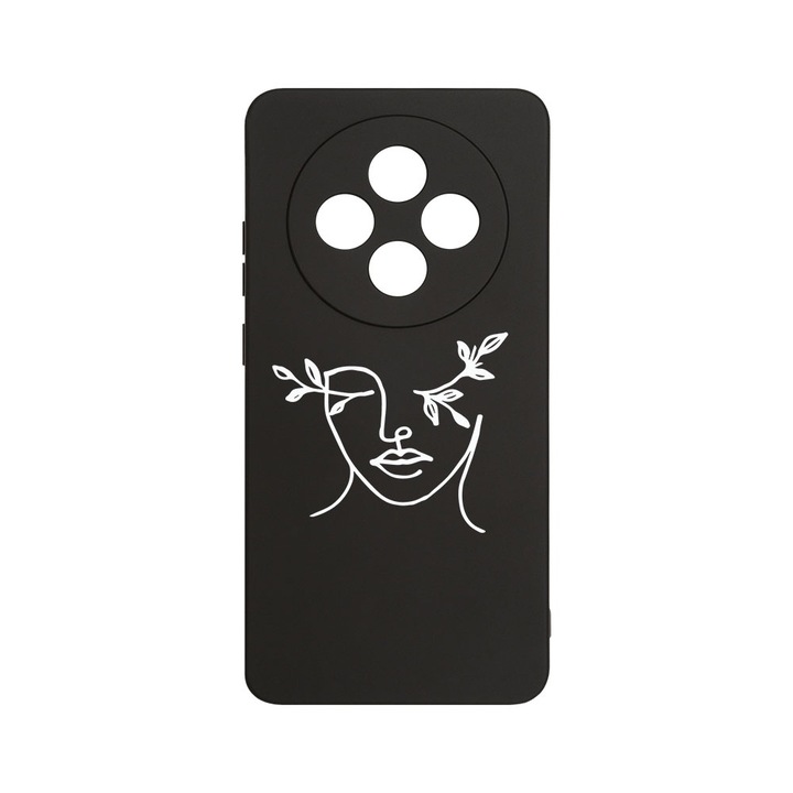 Husa Pentru OPPO Reno12 F / Reno12 FS, BestCase® Slim Premium Silicon 1.2MM, Woman Abstract, Microfibra in interior, Antisoc, Protectie camera si ecran, PB 736