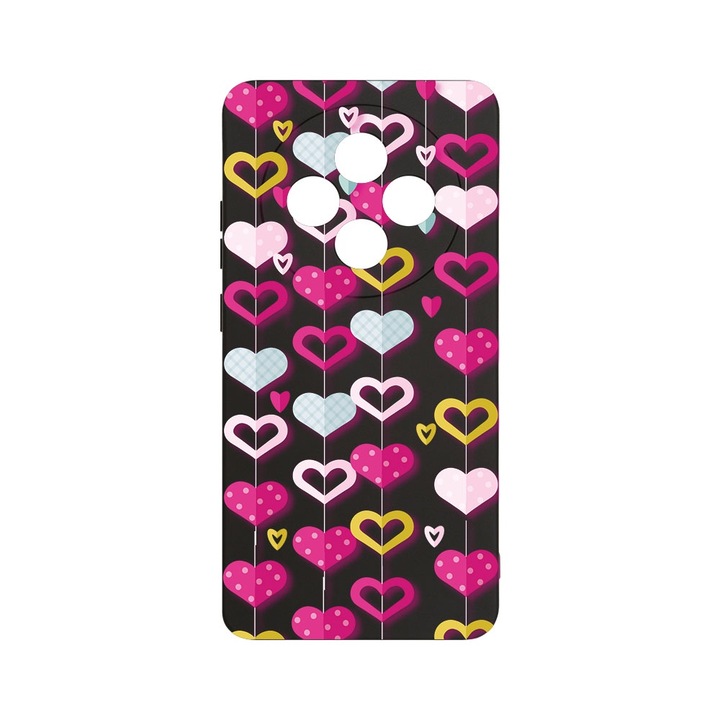 BestCase 1.2mm Szilikon telefontok, kompatibilis modell Xiaomi Redmi 14C, Lovely Hearts, Kameravédelem, Mikroszálas puha belső, PB 185
