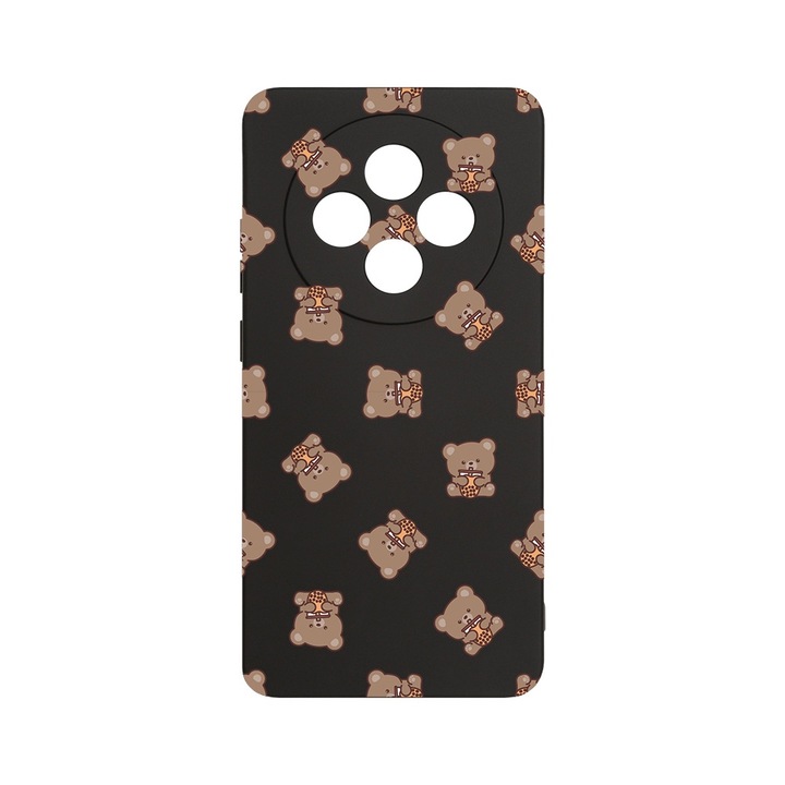 BestCase 1.2mm Szilikon telefontok, kompatibilis modell Xiaomi Redmi 14C, Teddy Bear Pattern, Kameravédelem, Mikroszálas puha belső, PB 974