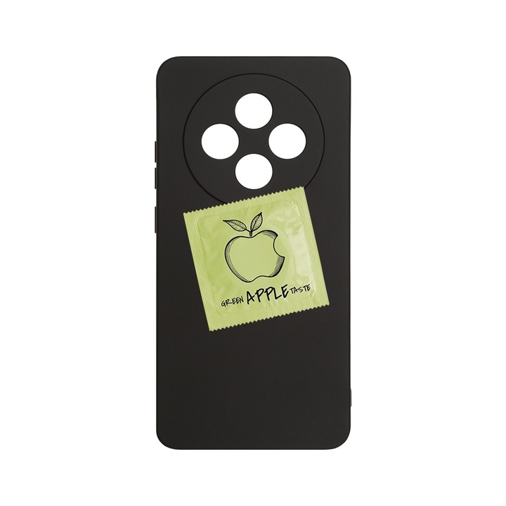 BestCase 1.2mm Szilikon telefontok, kompatibilis modell Xiaomi Redmi 14C, Apple taste green, Kameravédelem, Mikroszálas puha belső, PB 1455