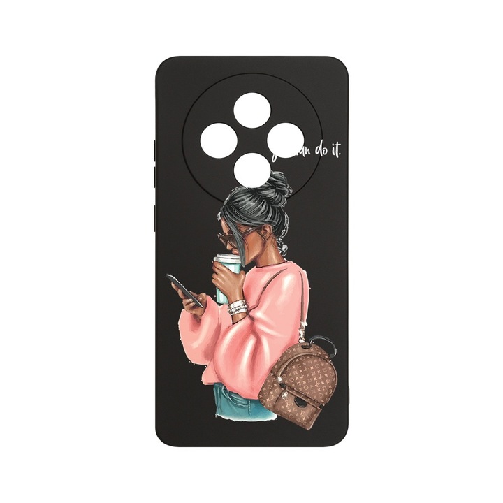 BestCase 1.2mm Szilikon telefontok, kompatibilis modell Xiaomi Redmi 14C, Shopping Girl, Kameravédelem, Mikroszálas puha belső, PB 962