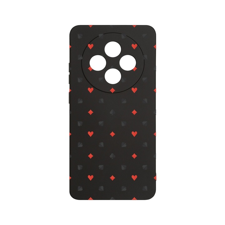 BestCase 1.2mm Szilikon telefontok, kompatibilis modell Xiaomi Redmi 14C, Poker Pattern, Kameravédelem, Mikroszálas puha belső, PB 1448