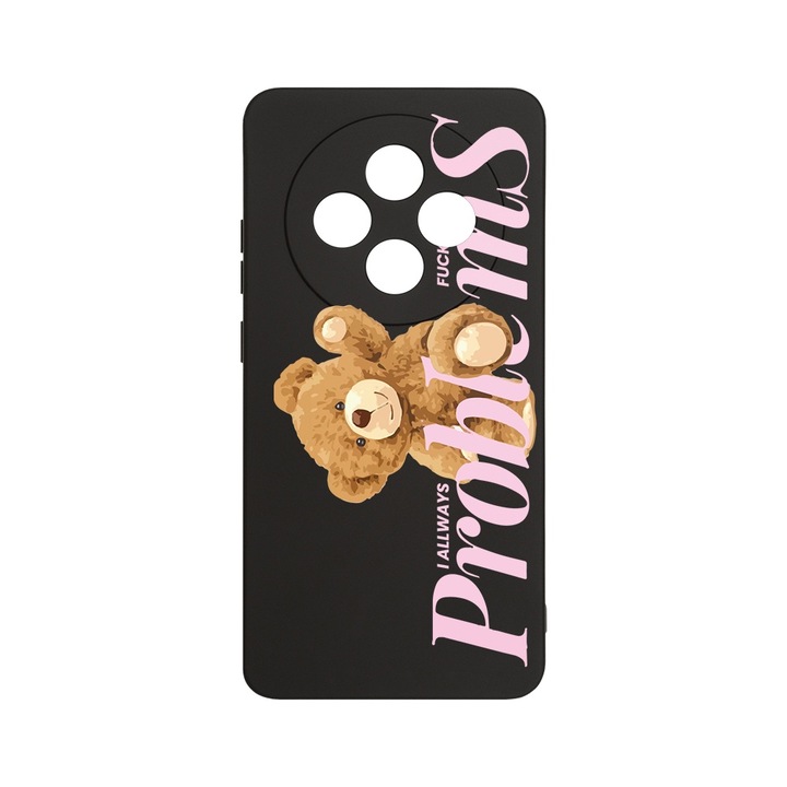 BestCase 1.2mm Szilikon telefontok, kompatibilis modell Xiaomi Redmi 14C, Teddy Bear - Your Problems, Kameravédelem, Mikroszálas puha belső, PB 1462
